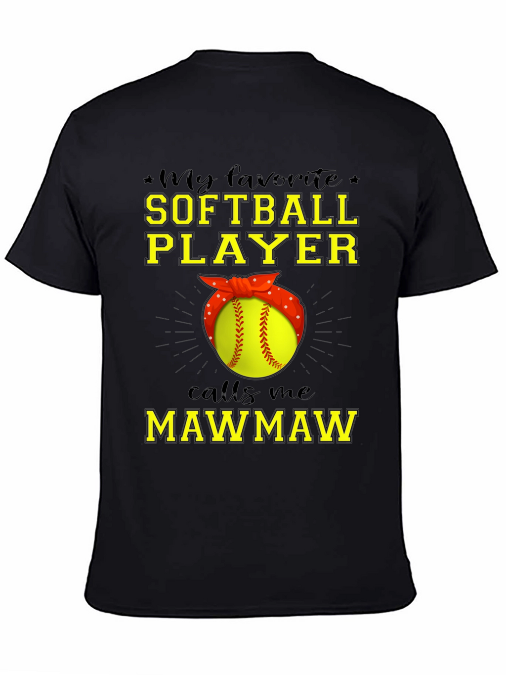 Softball Mawmaw T-Shirt - Gift for Grandma