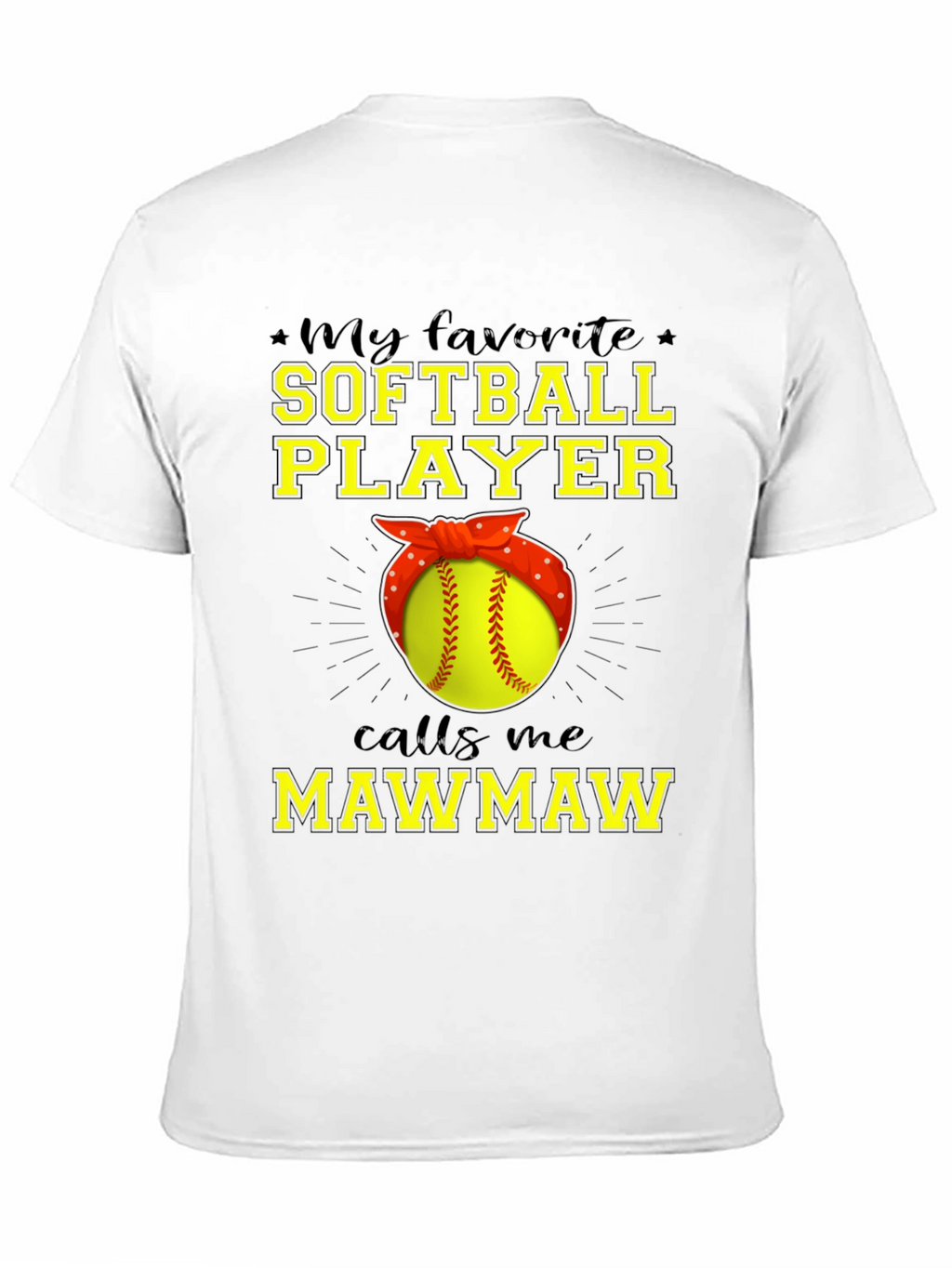 Softball Mawmaw T-Shirt - Gift for Grandma