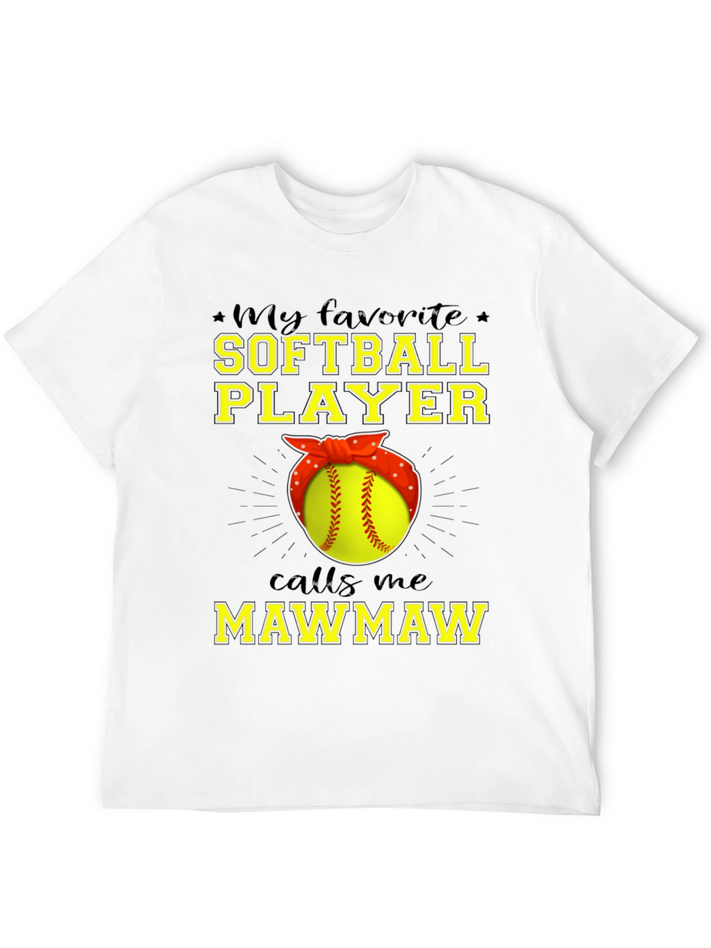 Softball Mawmaw T-Shirt - Gift for Grandma