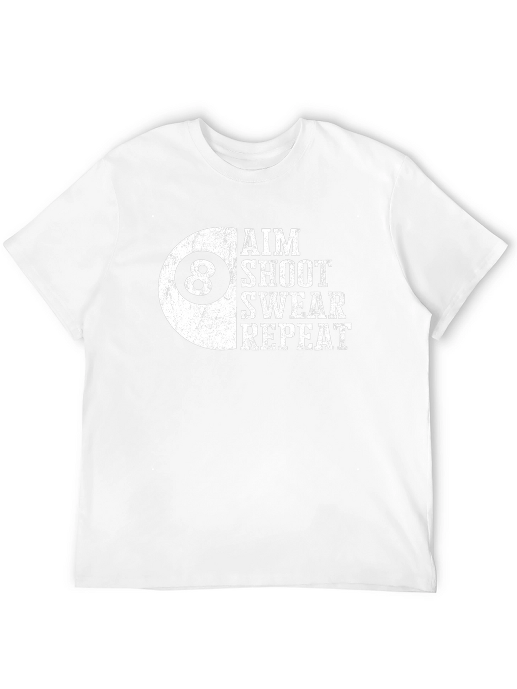 Aim Shoot Swear Repeat Billiards T-Shirt