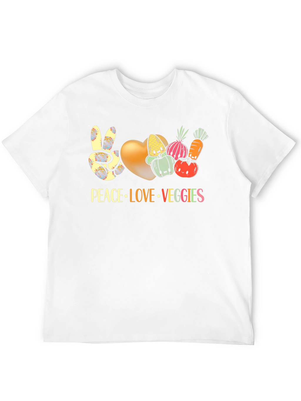 Peace Love Veggies T-Shirt Vegan Shirt