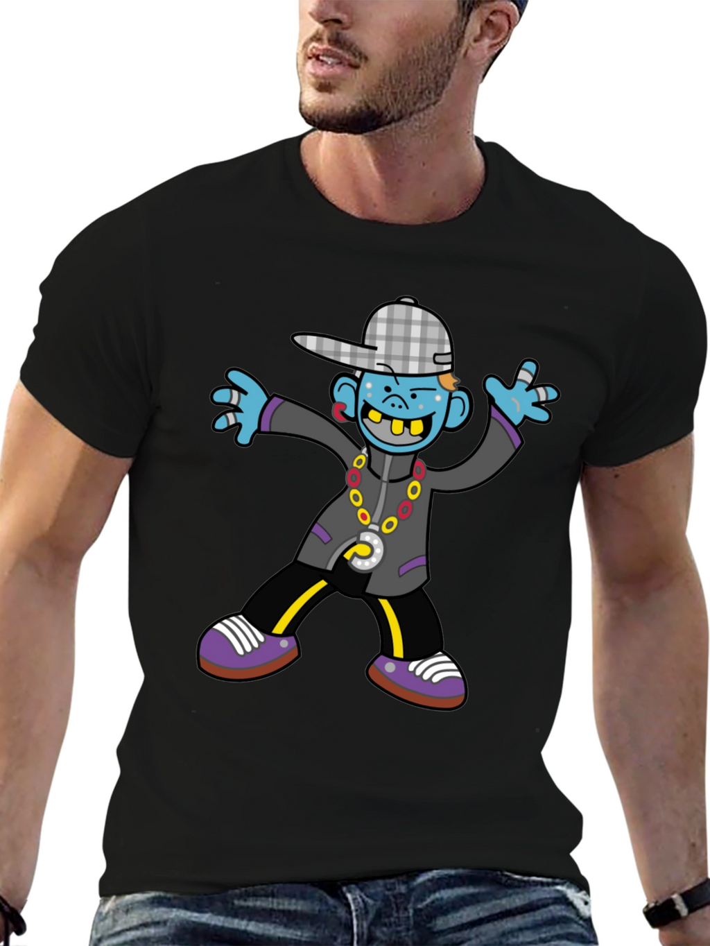 Cartoon Graphic Print Tee