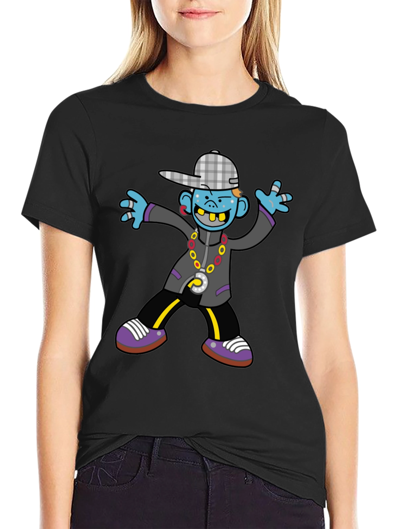 Cartoon Graphic Print Tee