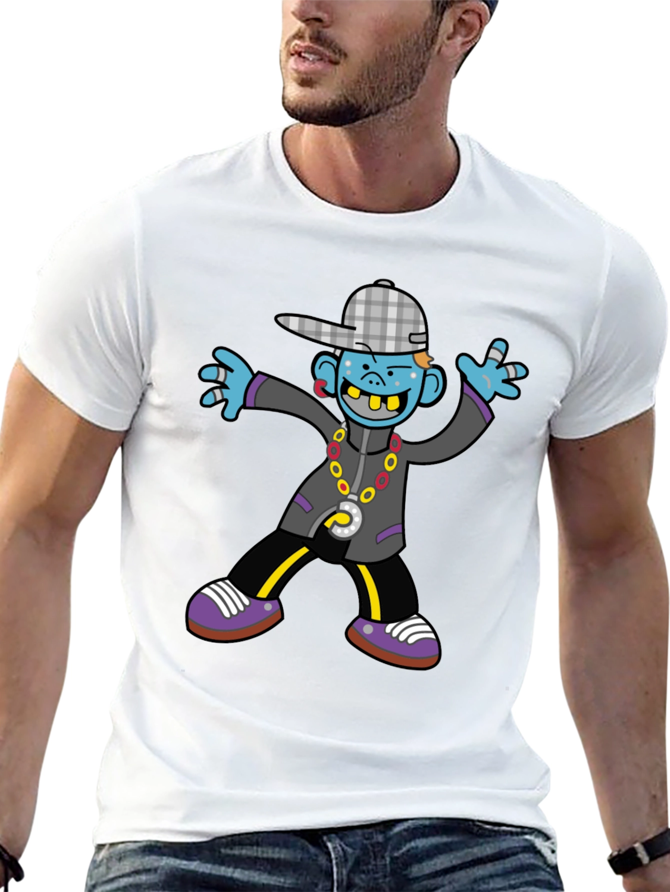Cartoon Graphic Print Tee