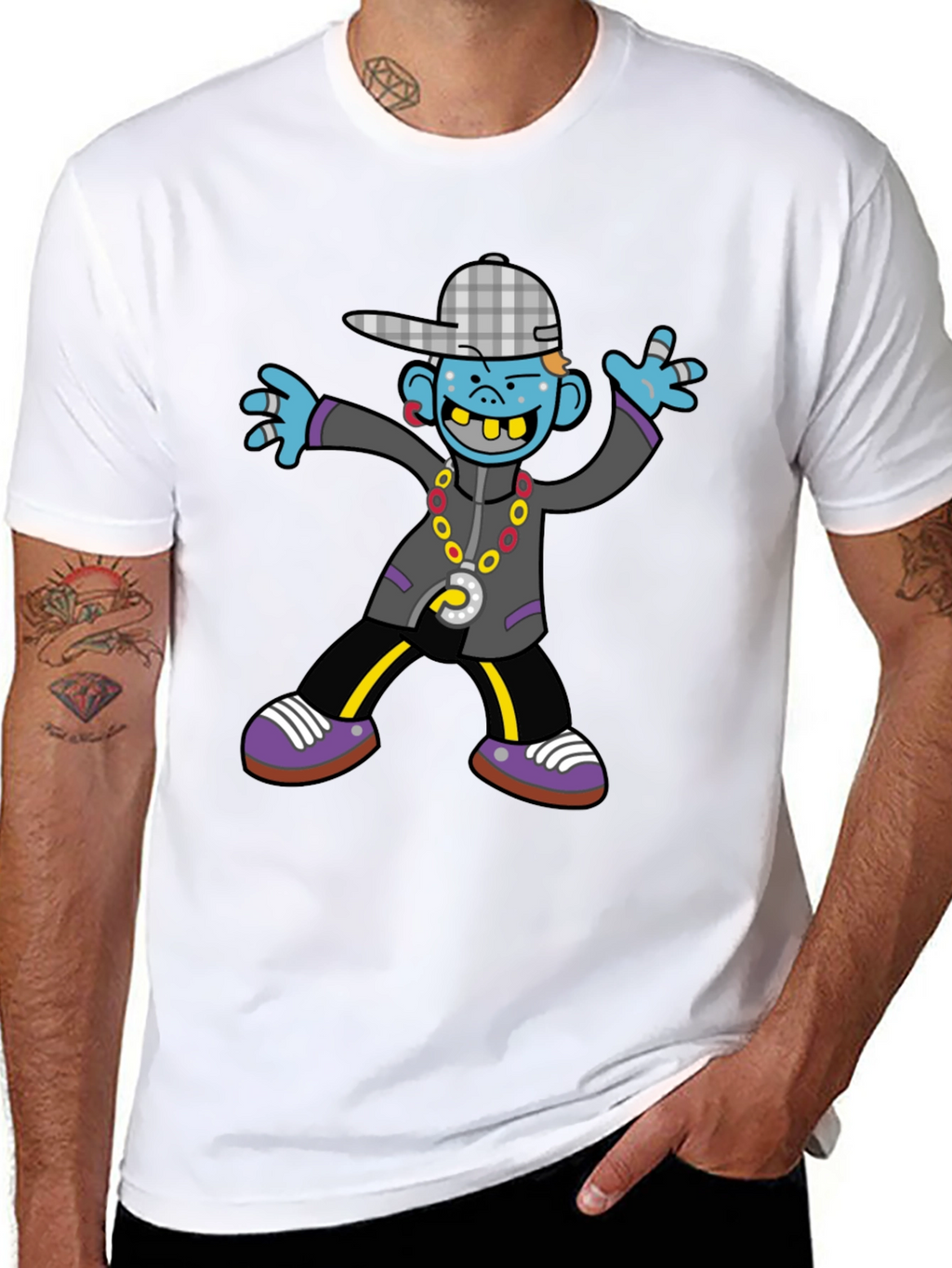 Cartoon Graphic Print Tee