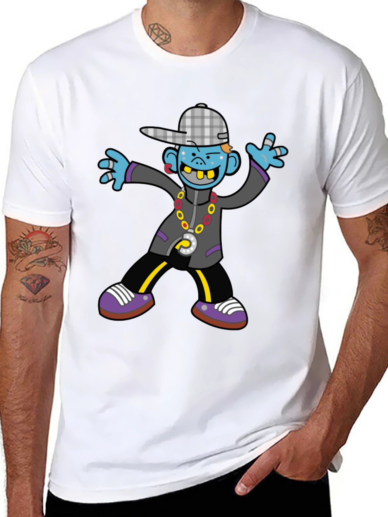 Cartoon Graphic Print Tee
