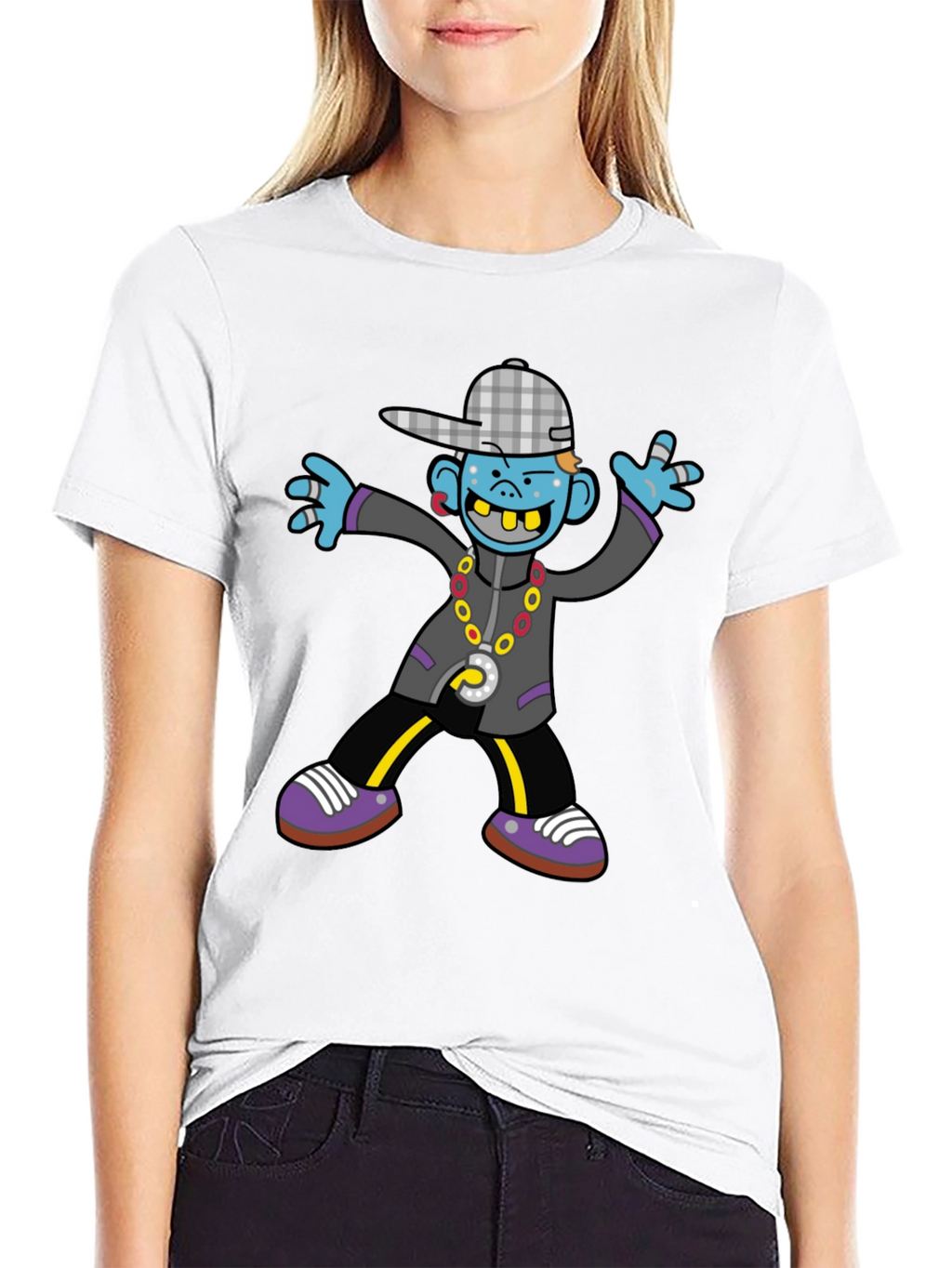 Cartoon Graphic Print Tee