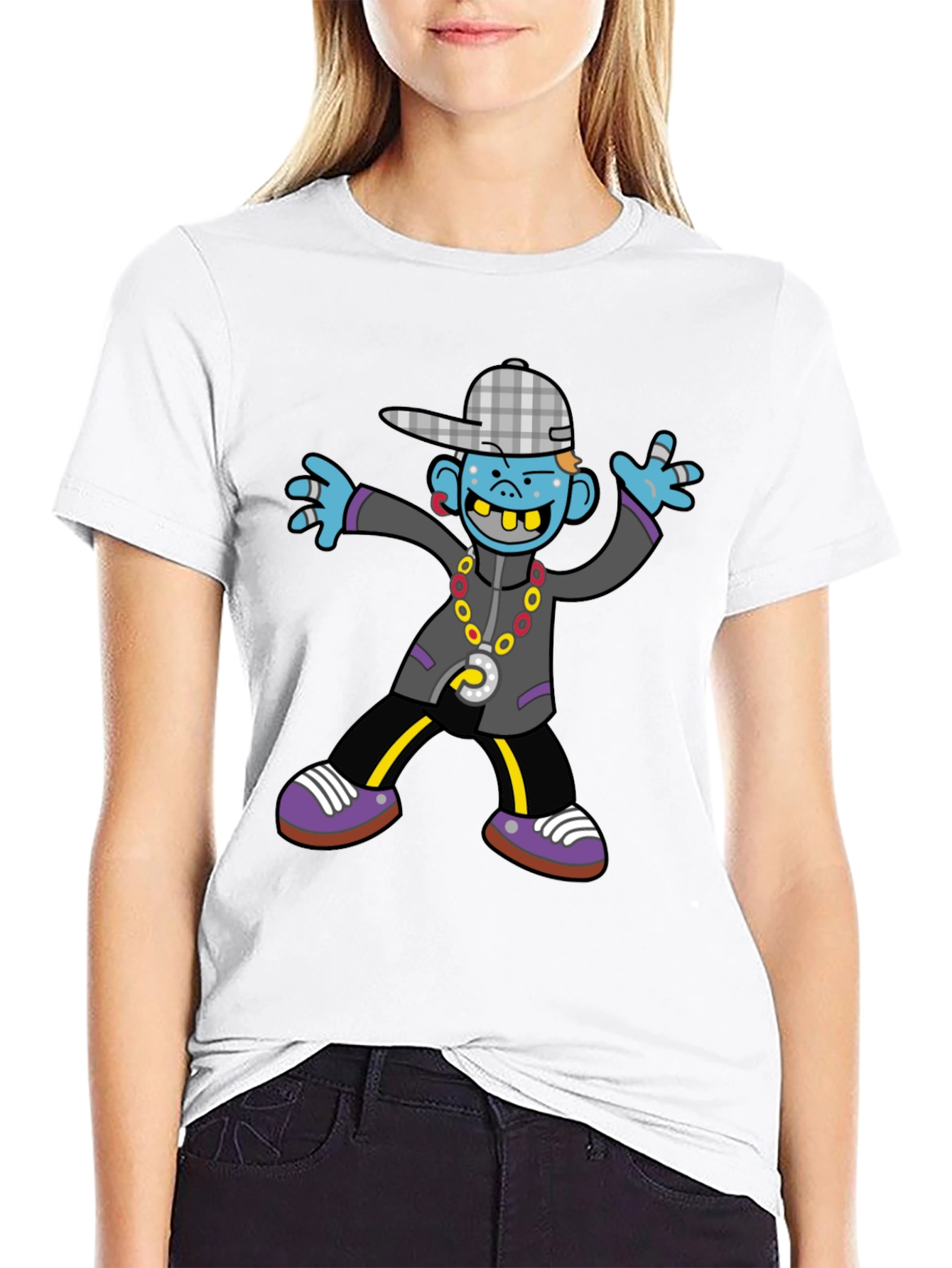 Cartoon Graphic Print Tee