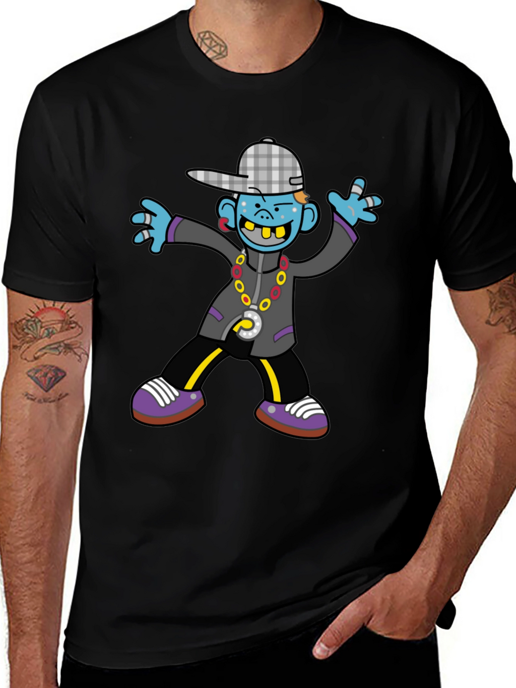 Cartoon Graphic Print Tee