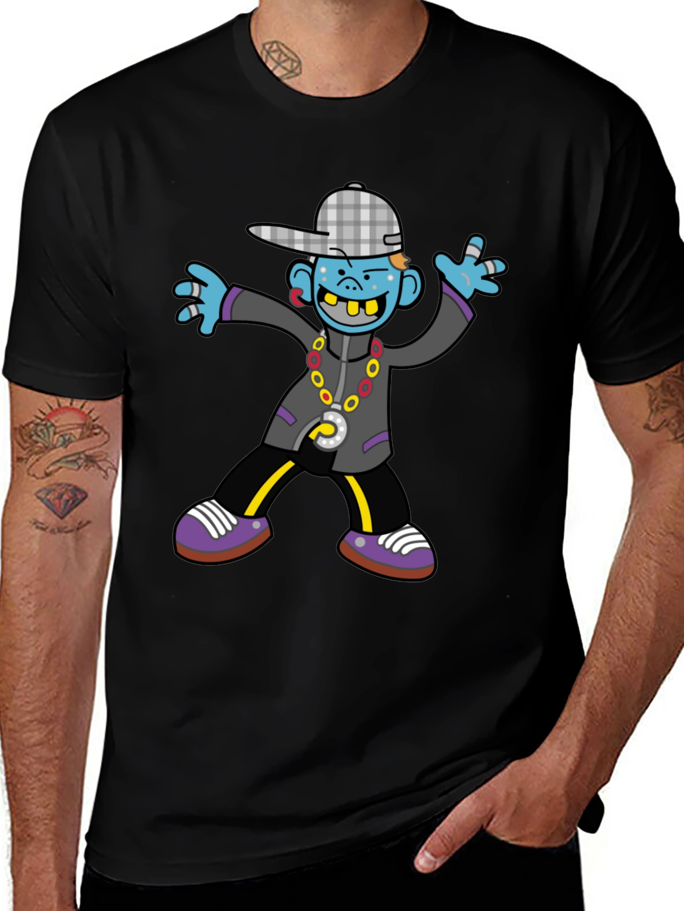 Cartoon Graphic Print Tee