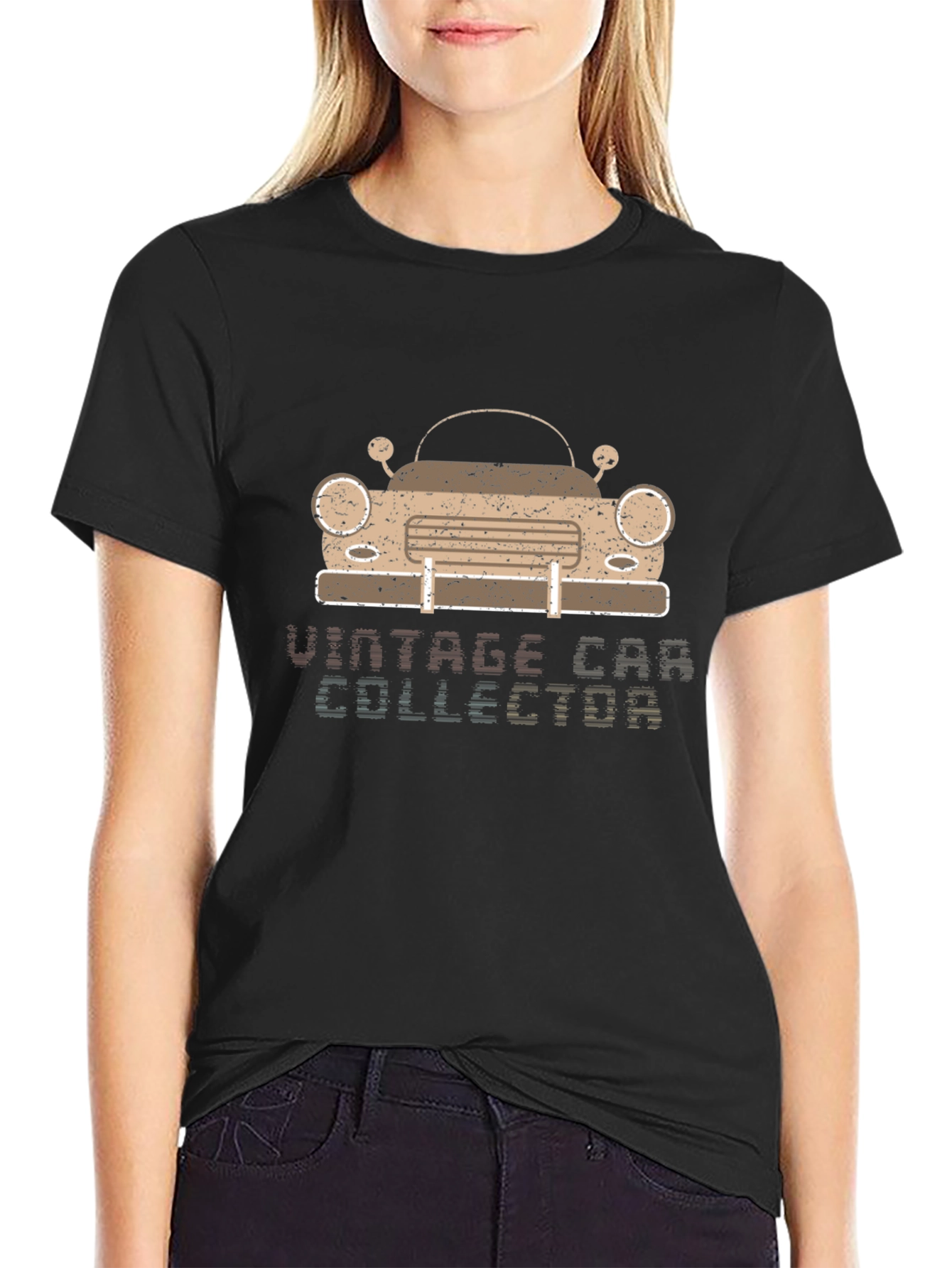 Vintage Car Collector Black T-Shirt