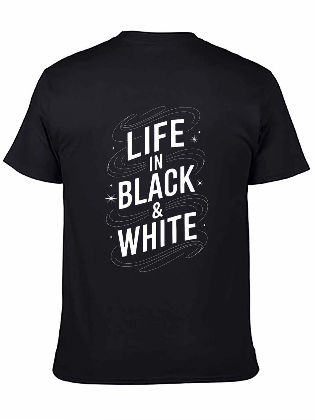 Life in Black and White Graphic Tee
