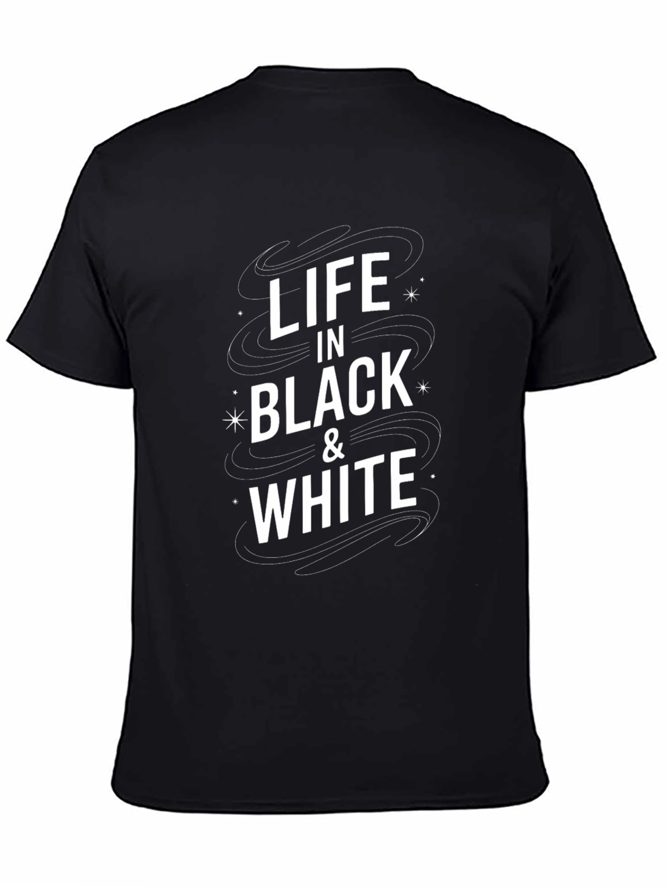 Life in Black and White Graphic Tee