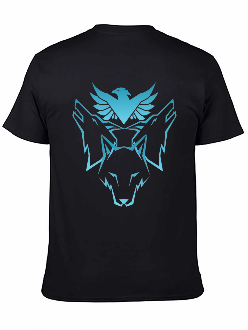Eagle & Wolf Graphic Black T-Shirt