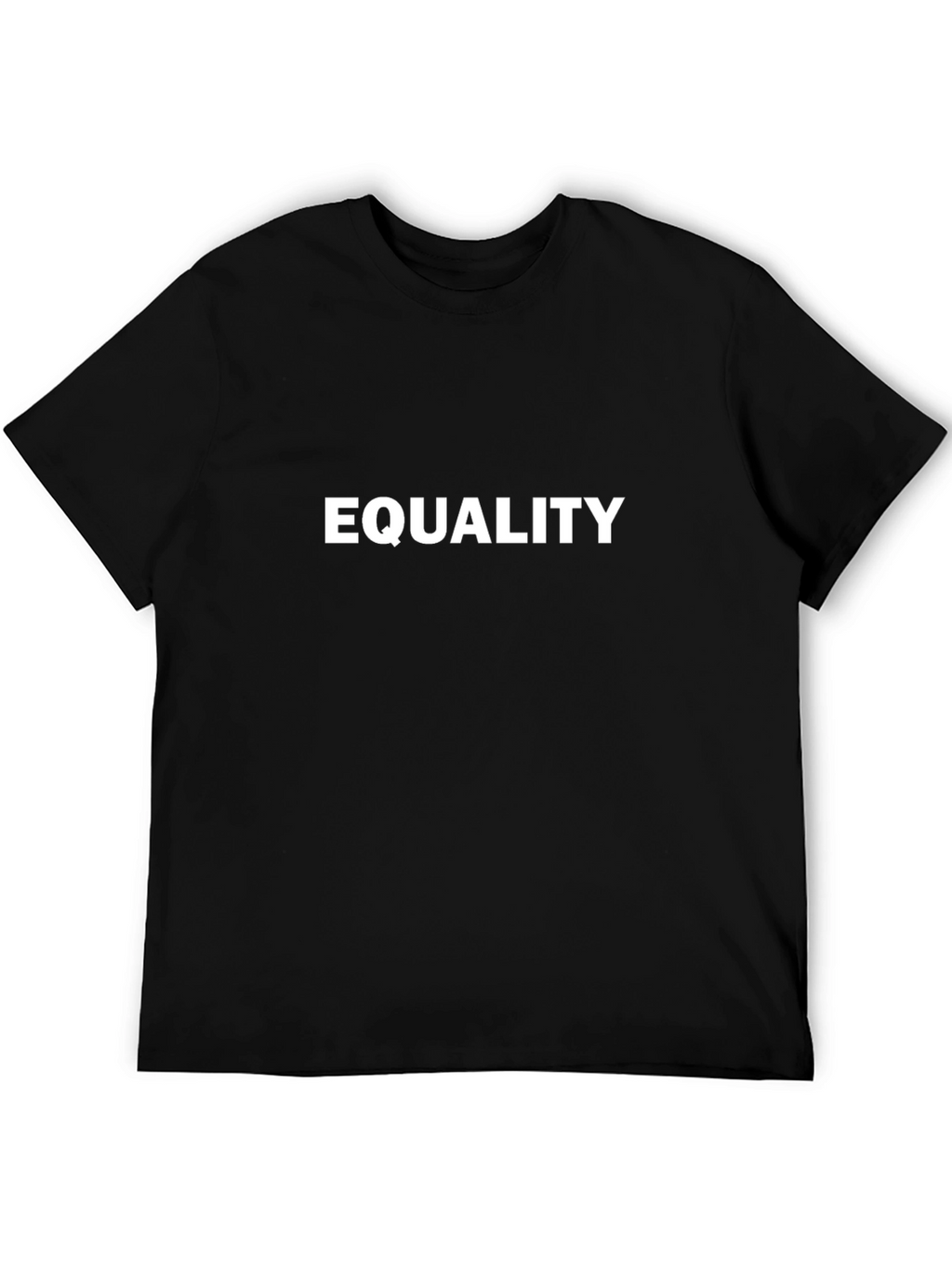 Equality Tee - Black Cotton T-Shirt