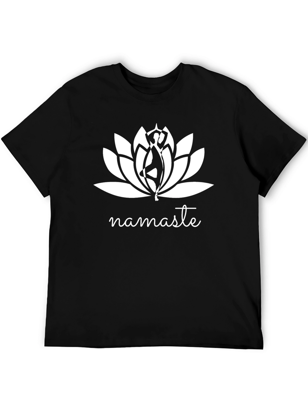 Namaste Lotus Graphic Tee - Yoga Inspired Comfort
