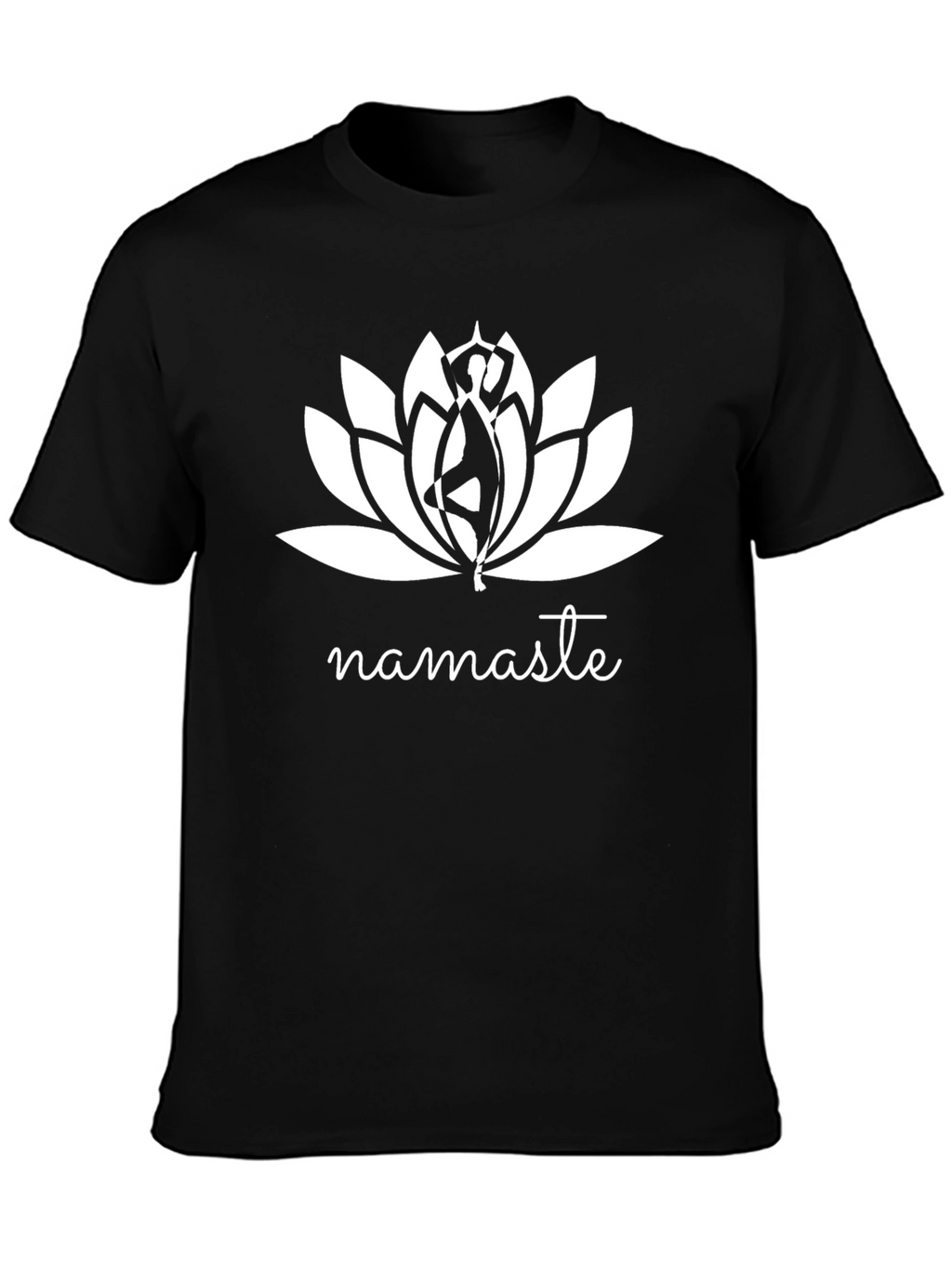 Namaste Lotus Graphic Tee - Yoga Inspired Comfort