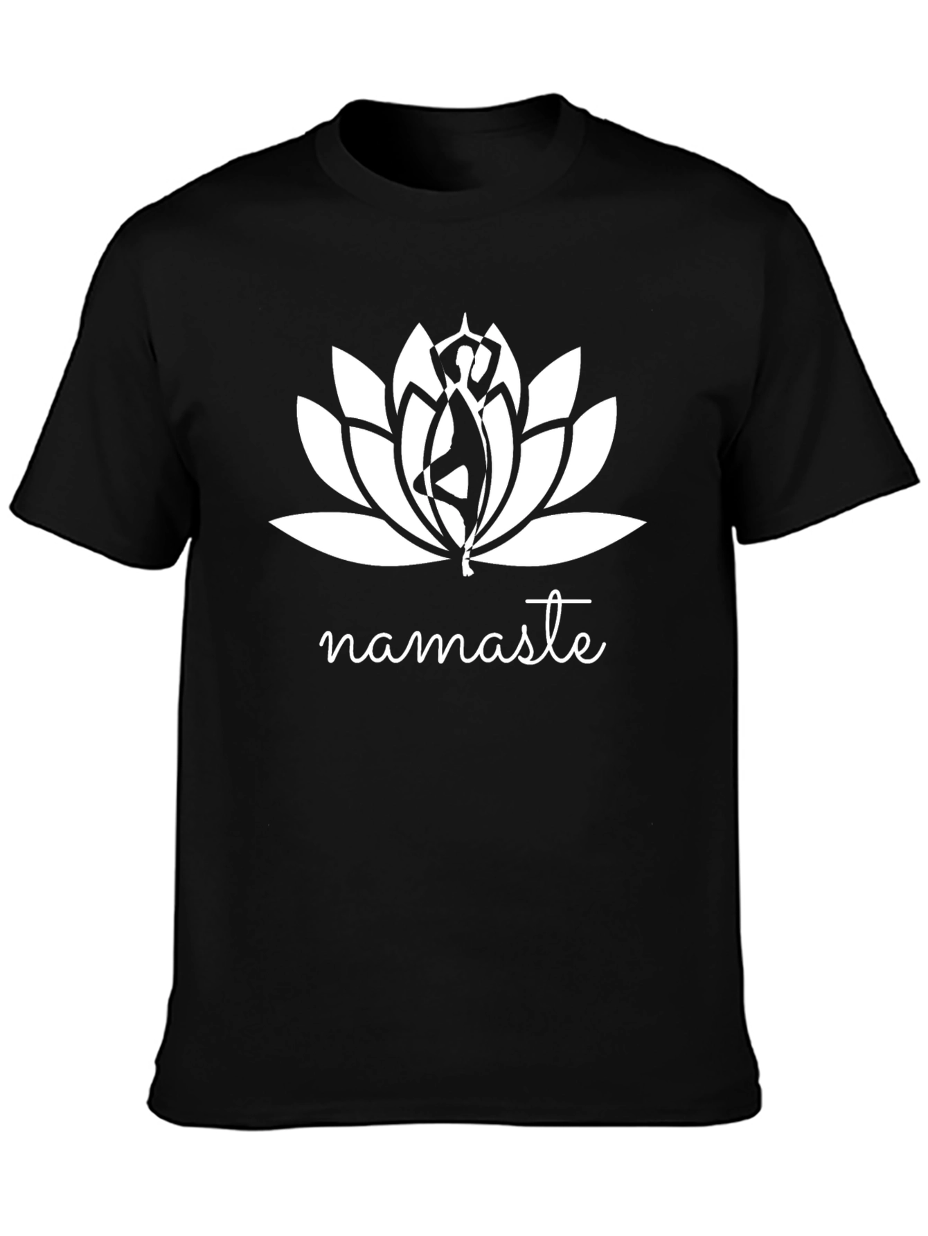 Namaste Lotus Graphic Tee - Yoga Inspired Comfort