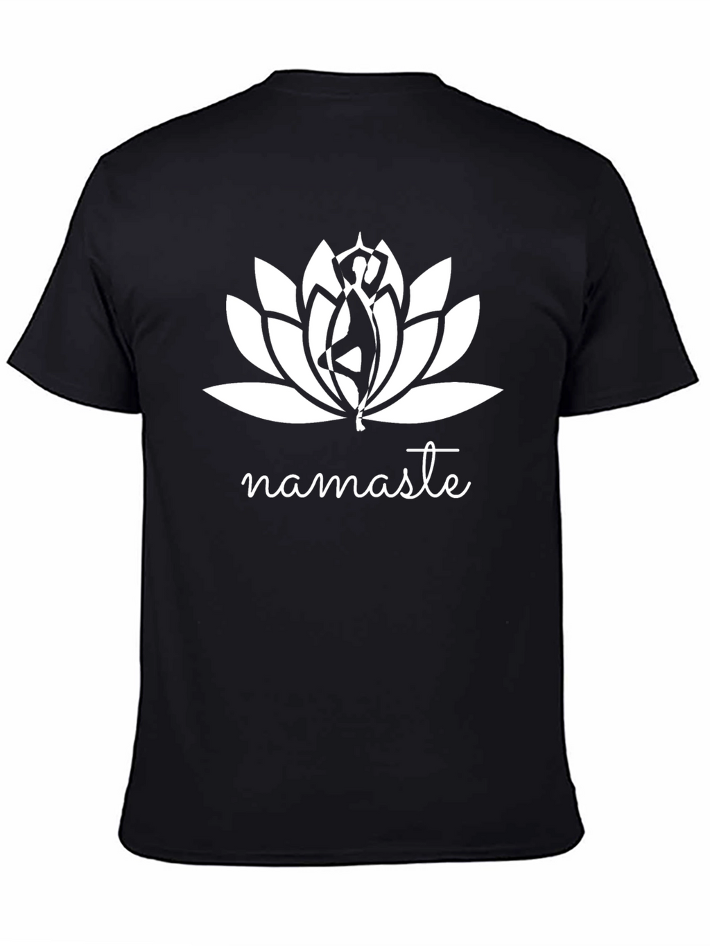 Namaste Lotus Graphic Tee - Yoga Inspired Comfort