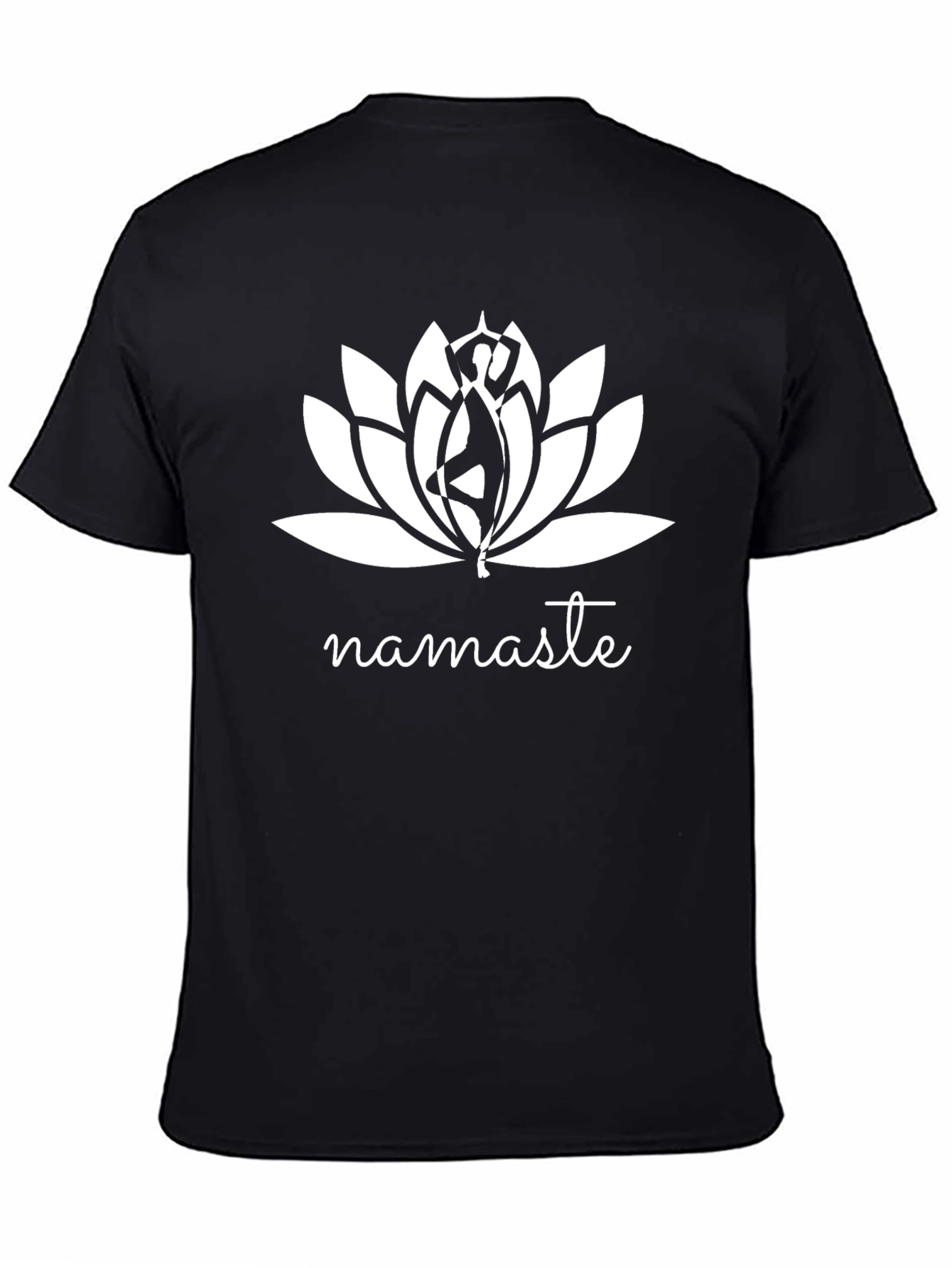 Namaste Lotus Graphic Tee - Yoga Inspired Comfort