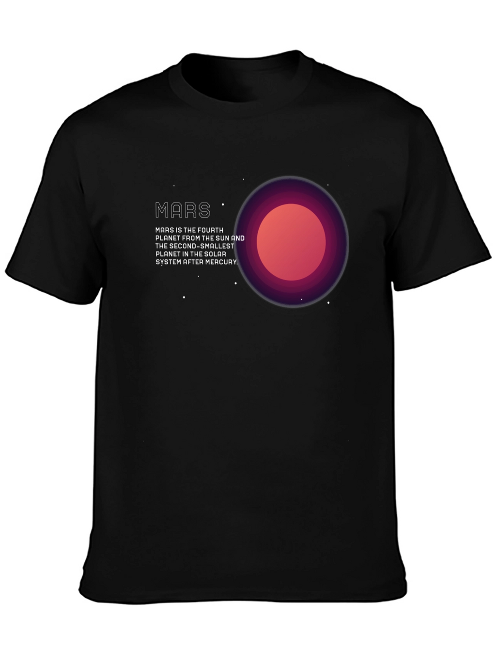 Mars Planet Graphic T-Shirt