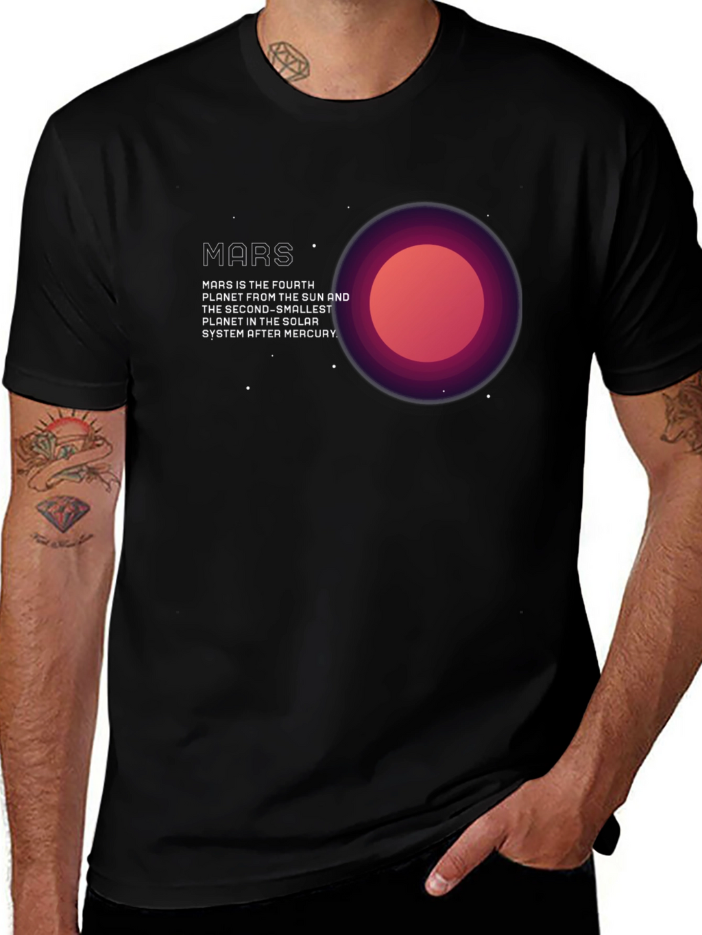 Mars Planet Graphic T-Shirt