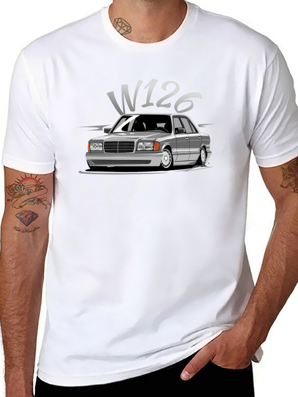 Classic Car W126 Graphic T-Shirt