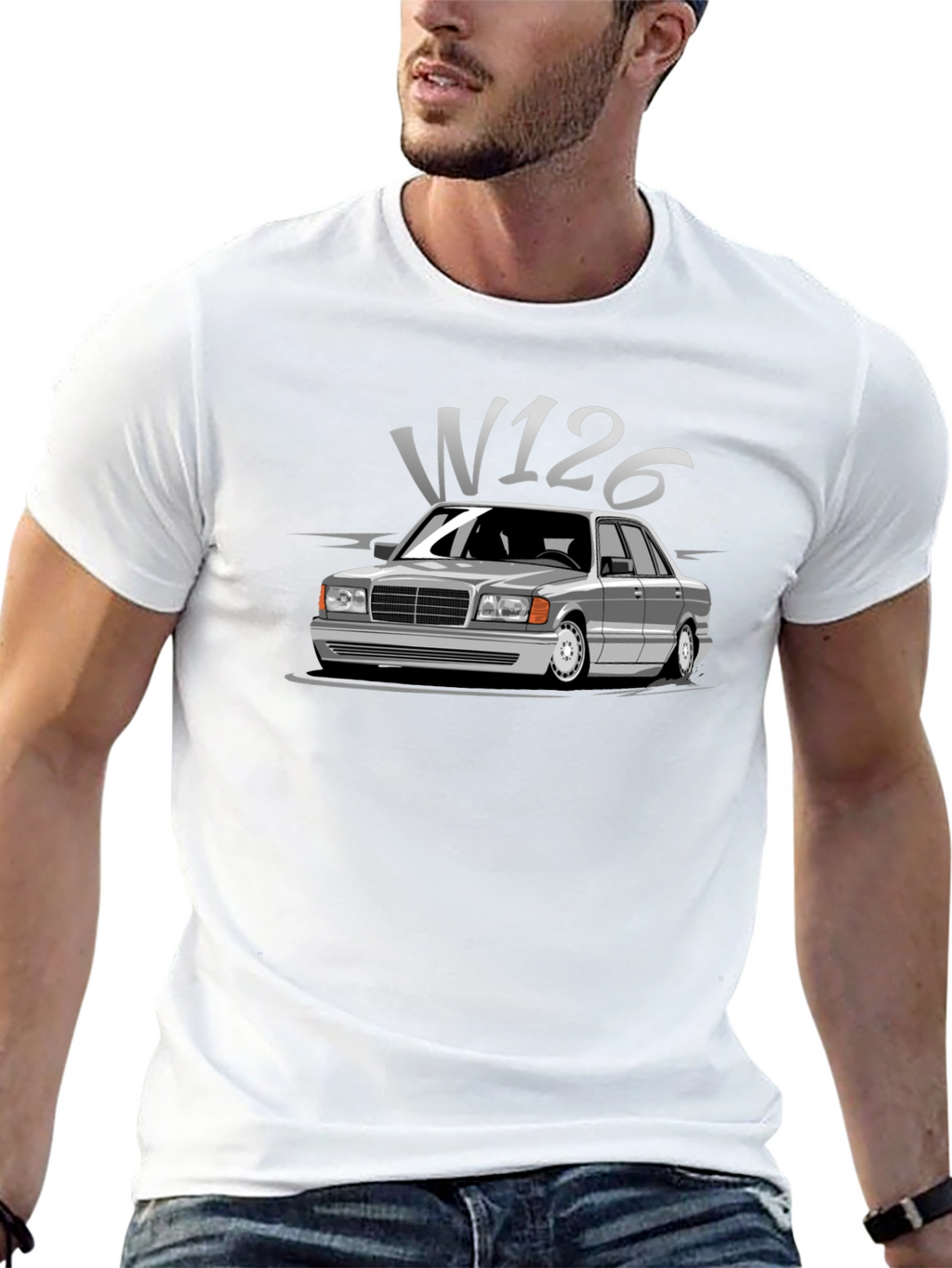Classic Car W126 Graphic T-Shirt