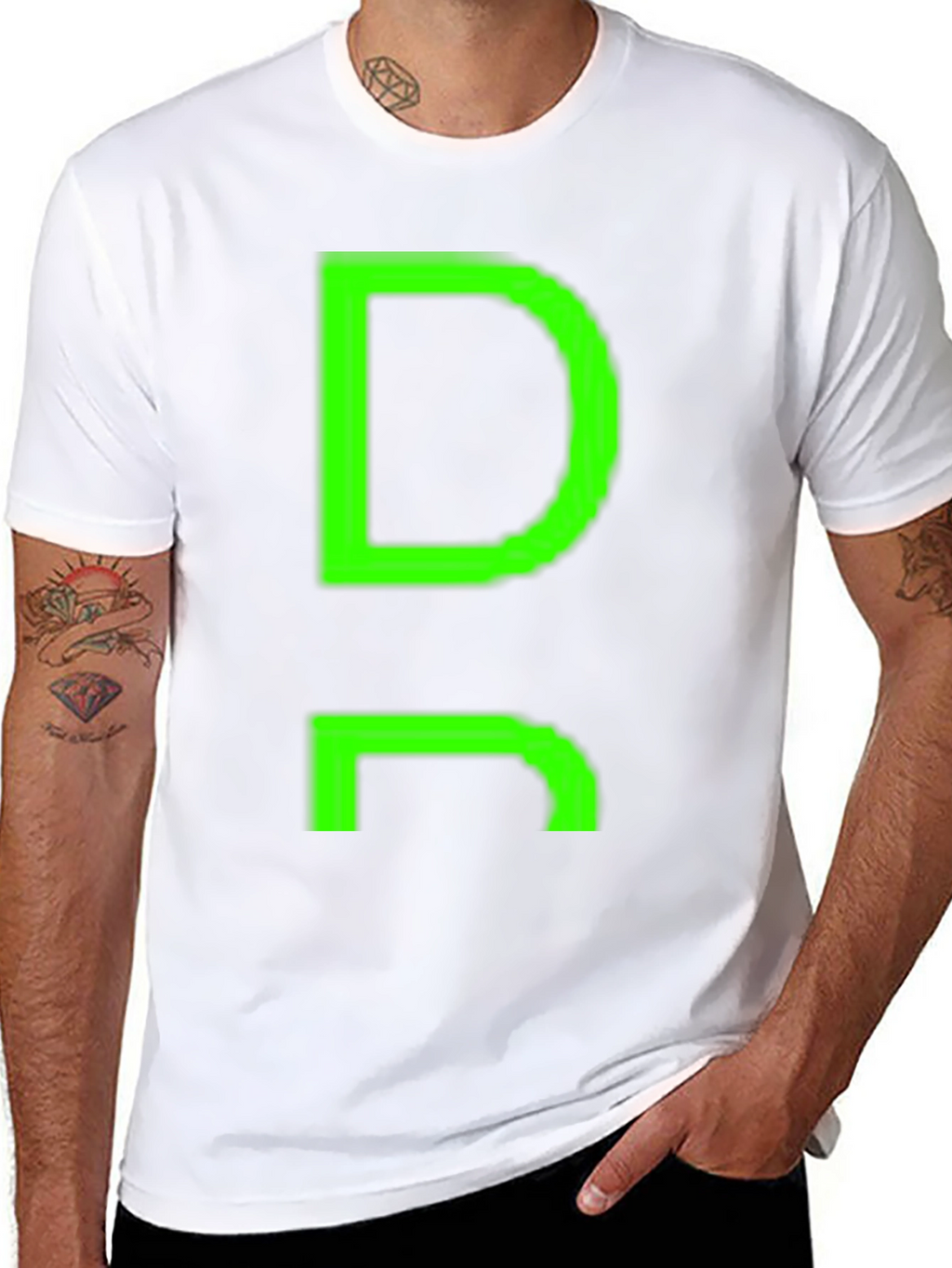Green DR Graphic Black T-Shirt