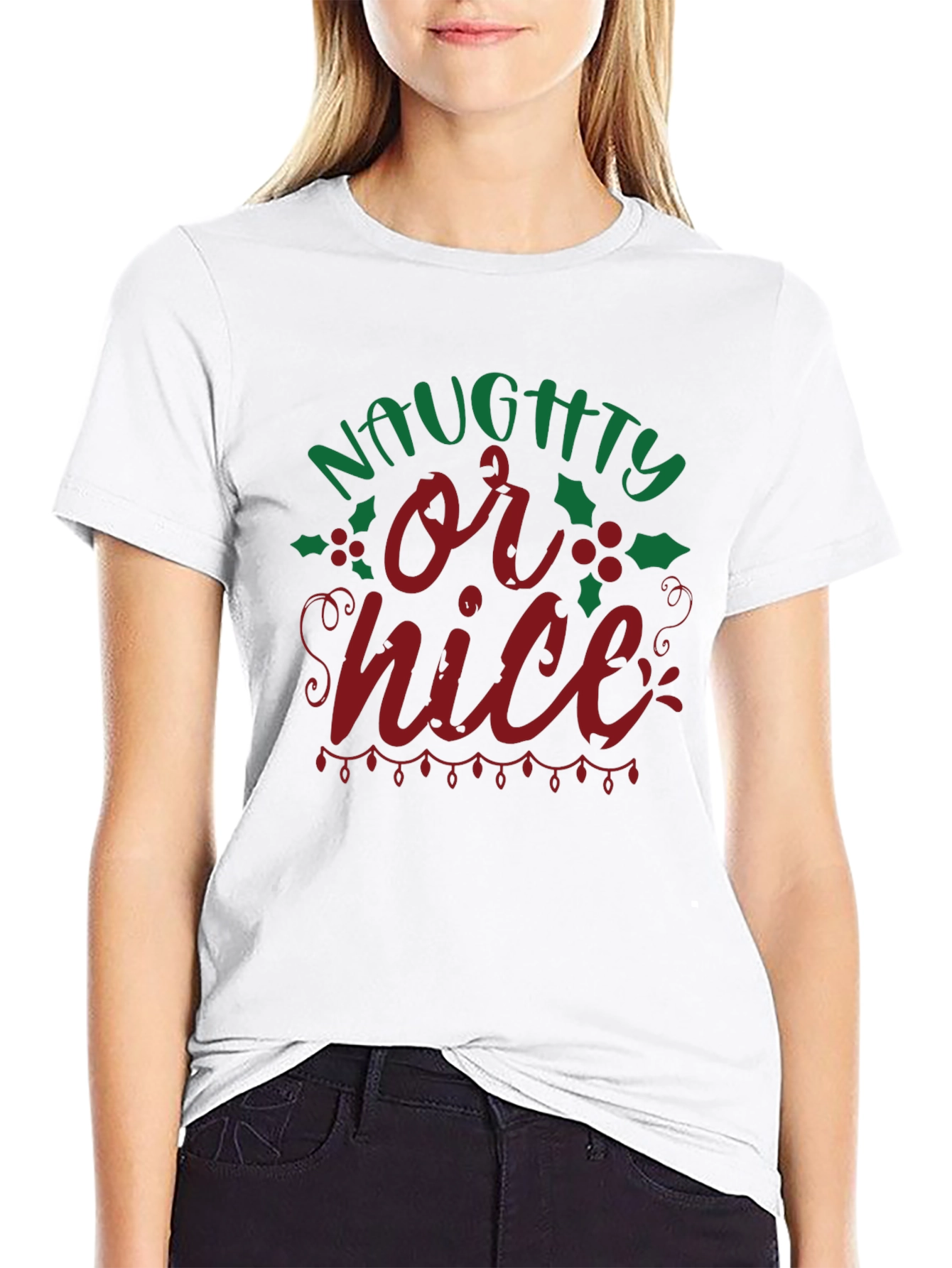 Naughty or Nice Holiday T-Shirt - Festive Christmas Tee