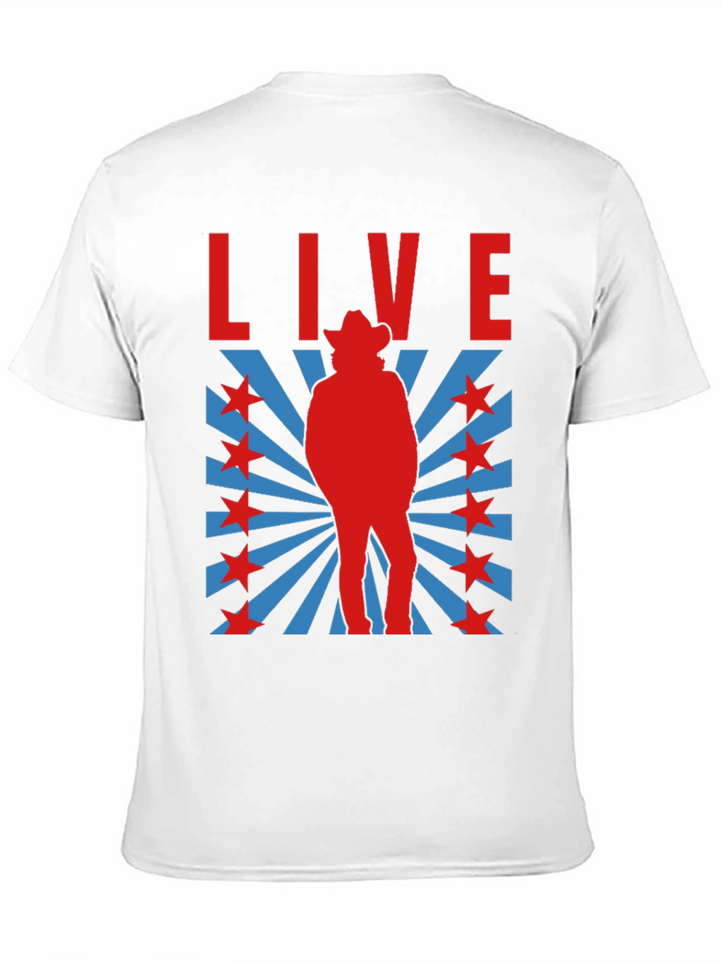 Retro Cowboy Graphic T-Shirt - Black