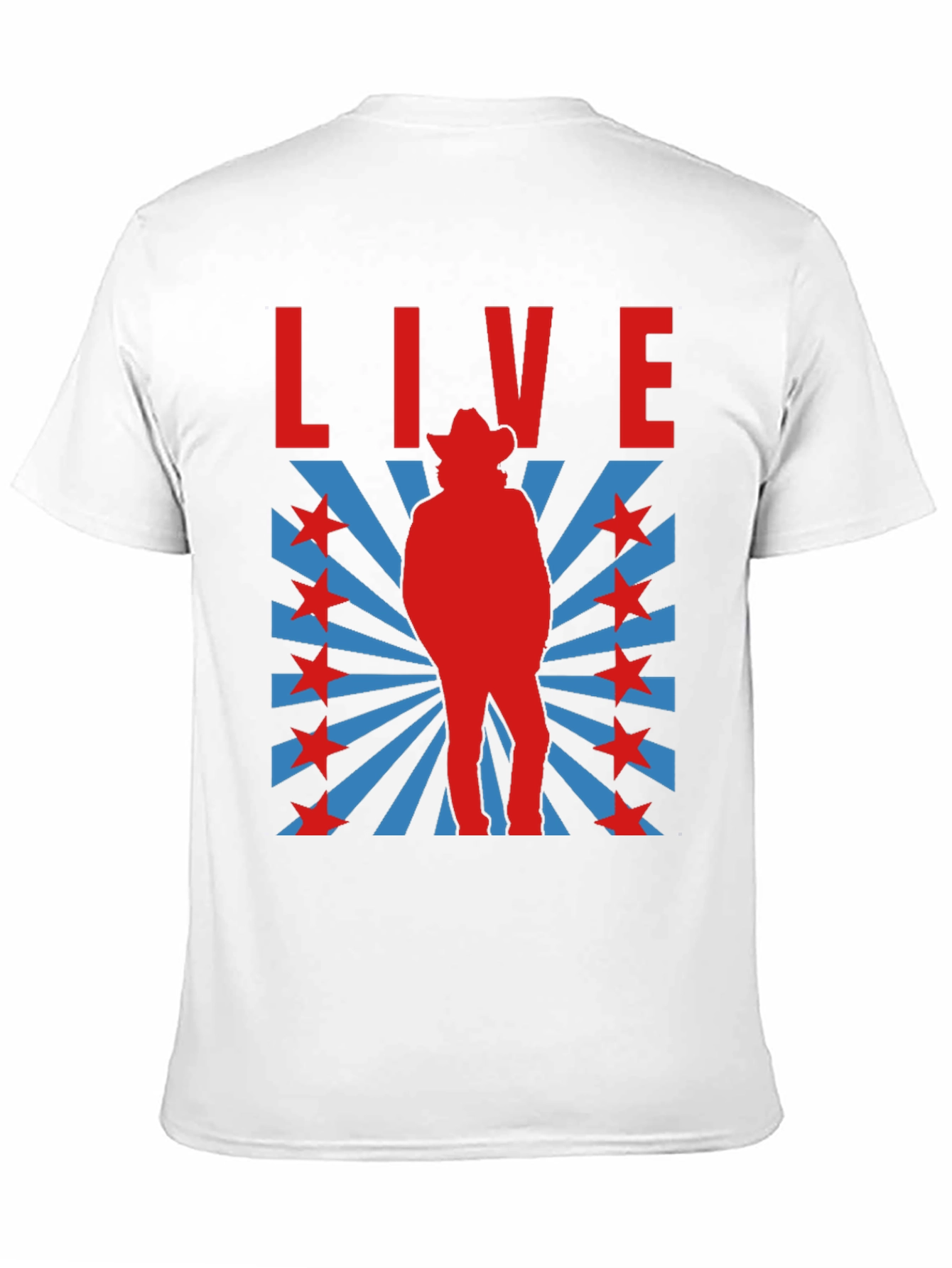 Retro Cowboy Graphic T-Shirt - Black