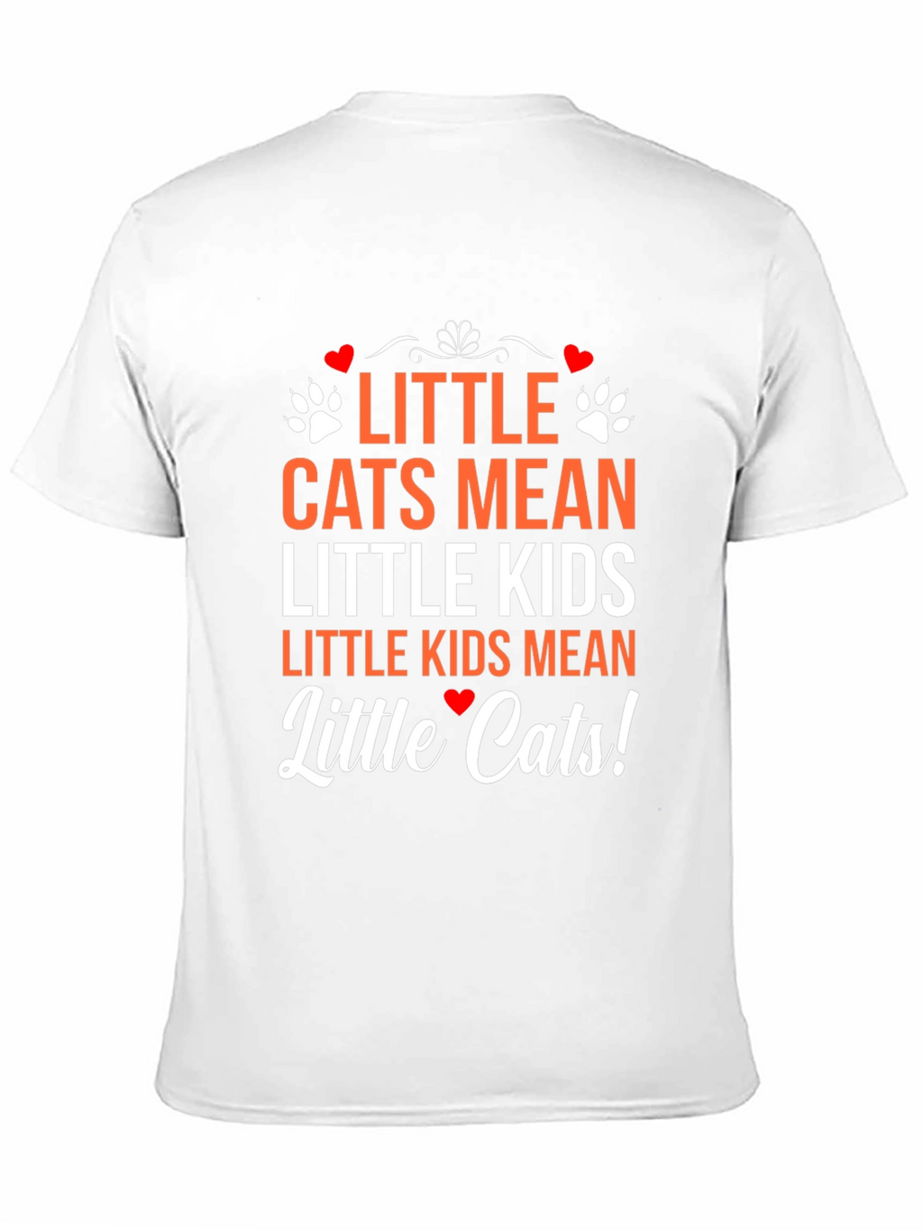 Little Cats Mean Little Kids Black Graphic T-Shirt