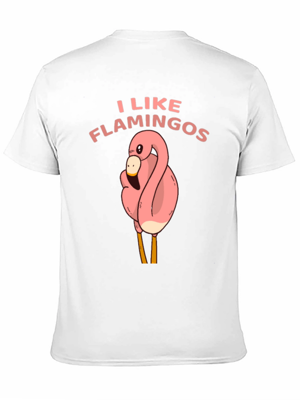 I Like Flamingos Black T-Shirt