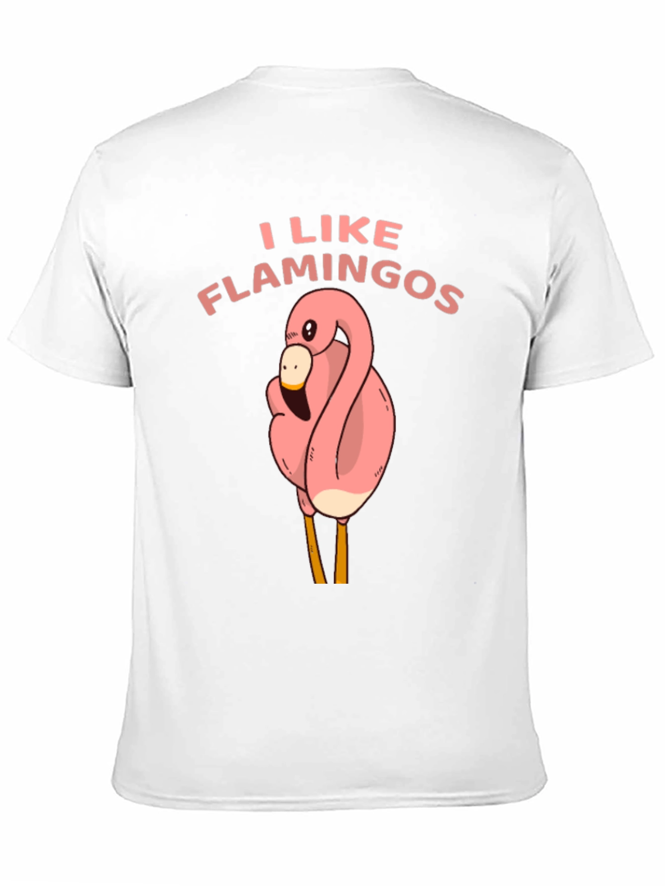I Like Flamingos Black T-Shirt