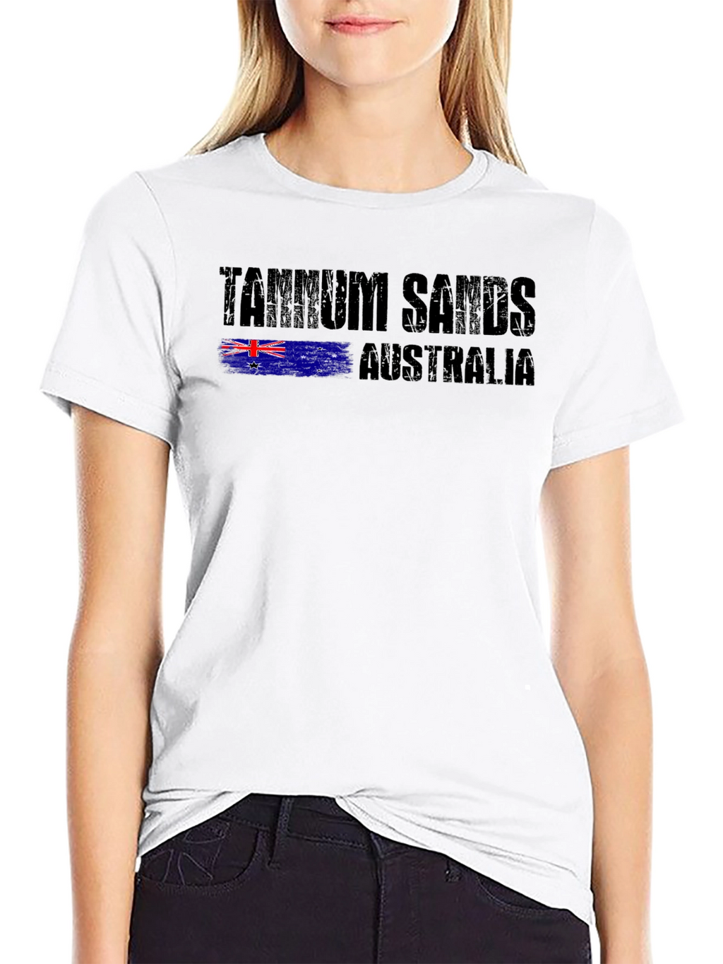 Tannum Sands Australia Tee - Black Graphic T-Shirt