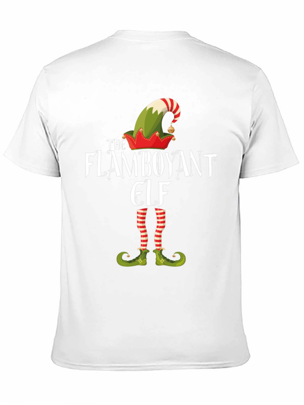 Flamboyant Elf Graphic Tee - Holiday T-Shirt