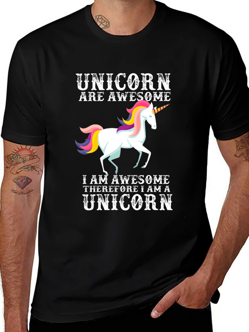 Awesome Unicorn Graphic T-Shirt