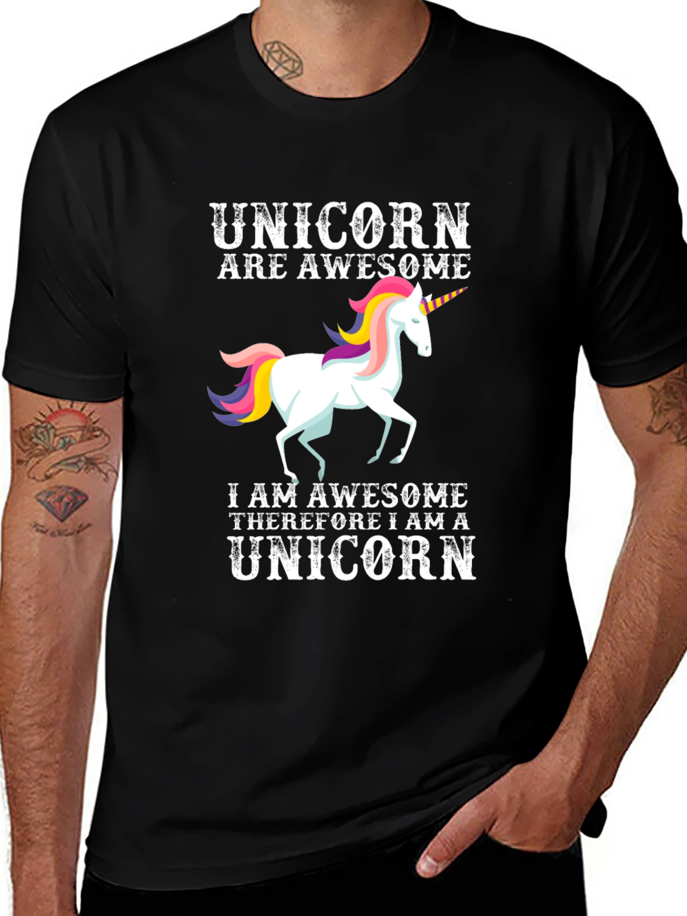 Awesome Unicorn Graphic T-Shirt
