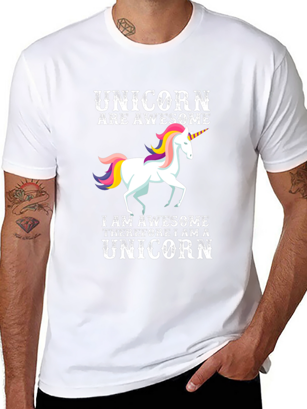 Awesome Unicorn Graphic T-Shirt