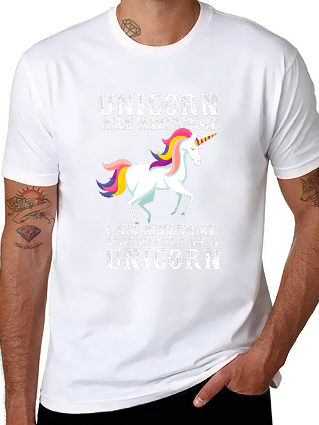 Awesome Unicorn Graphic T-Shirt