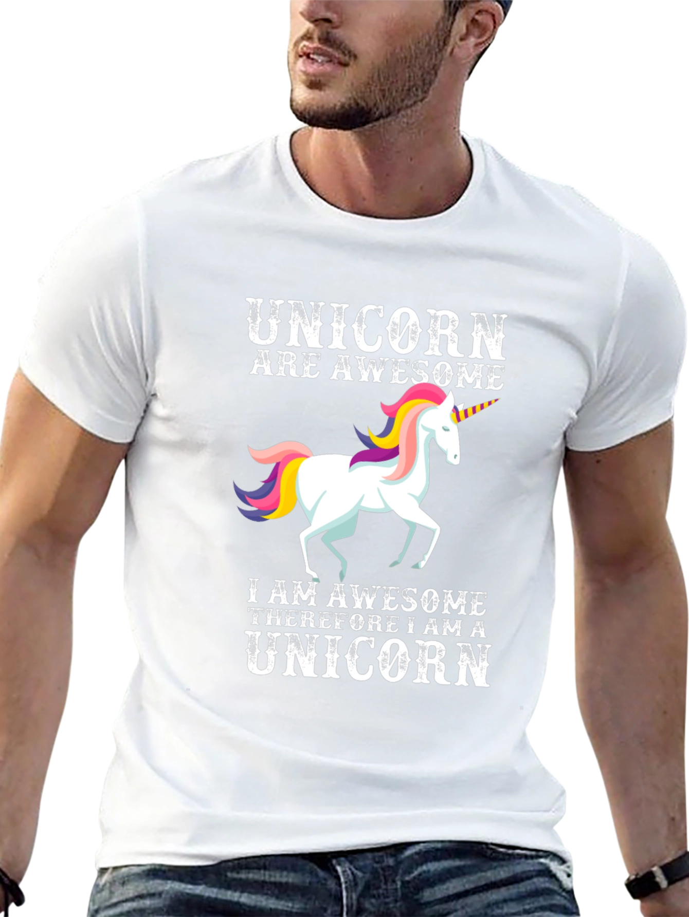 Awesome Unicorn Graphic T-Shirt