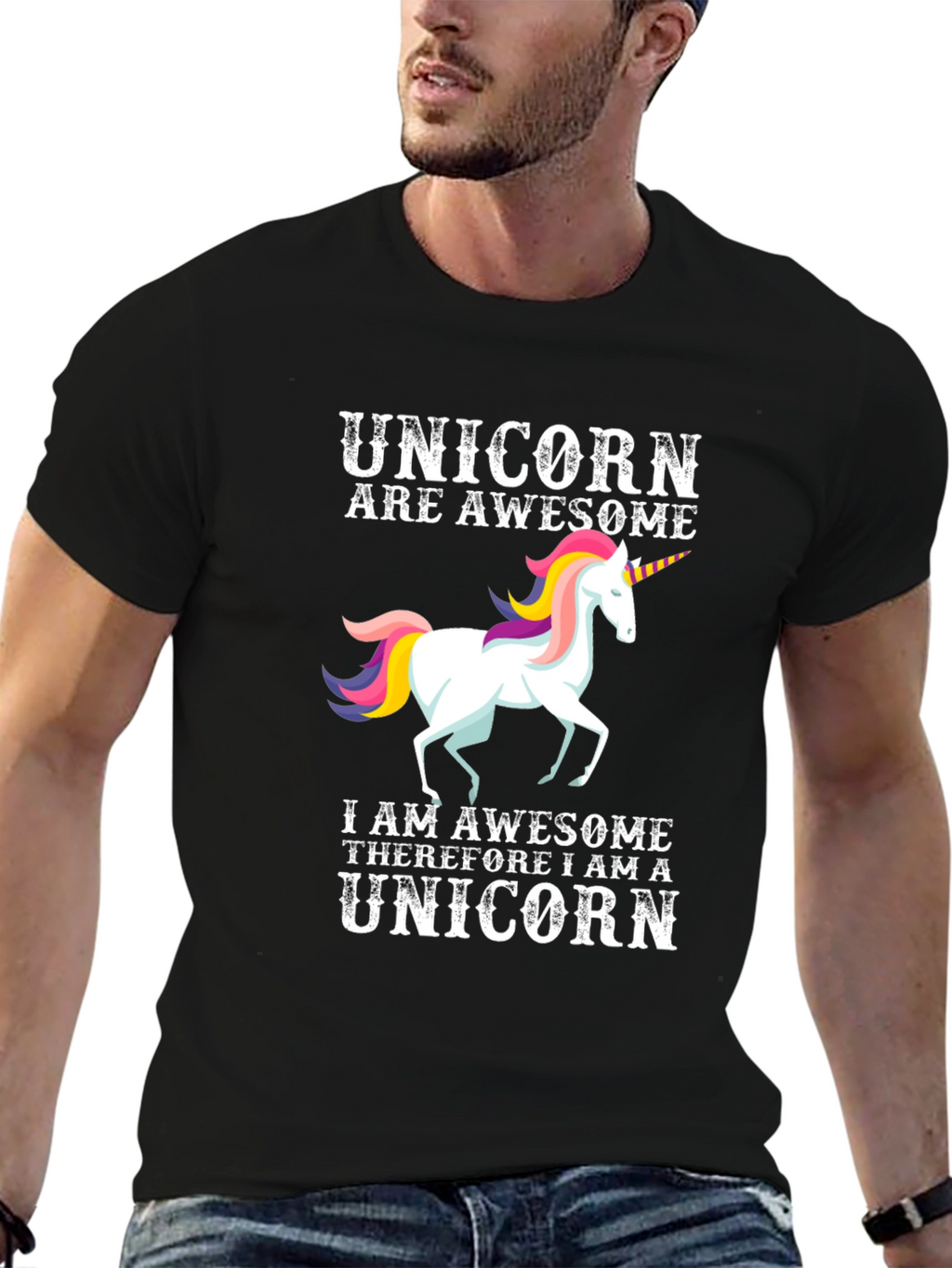 Awesome Unicorn Graphic T-Shirt