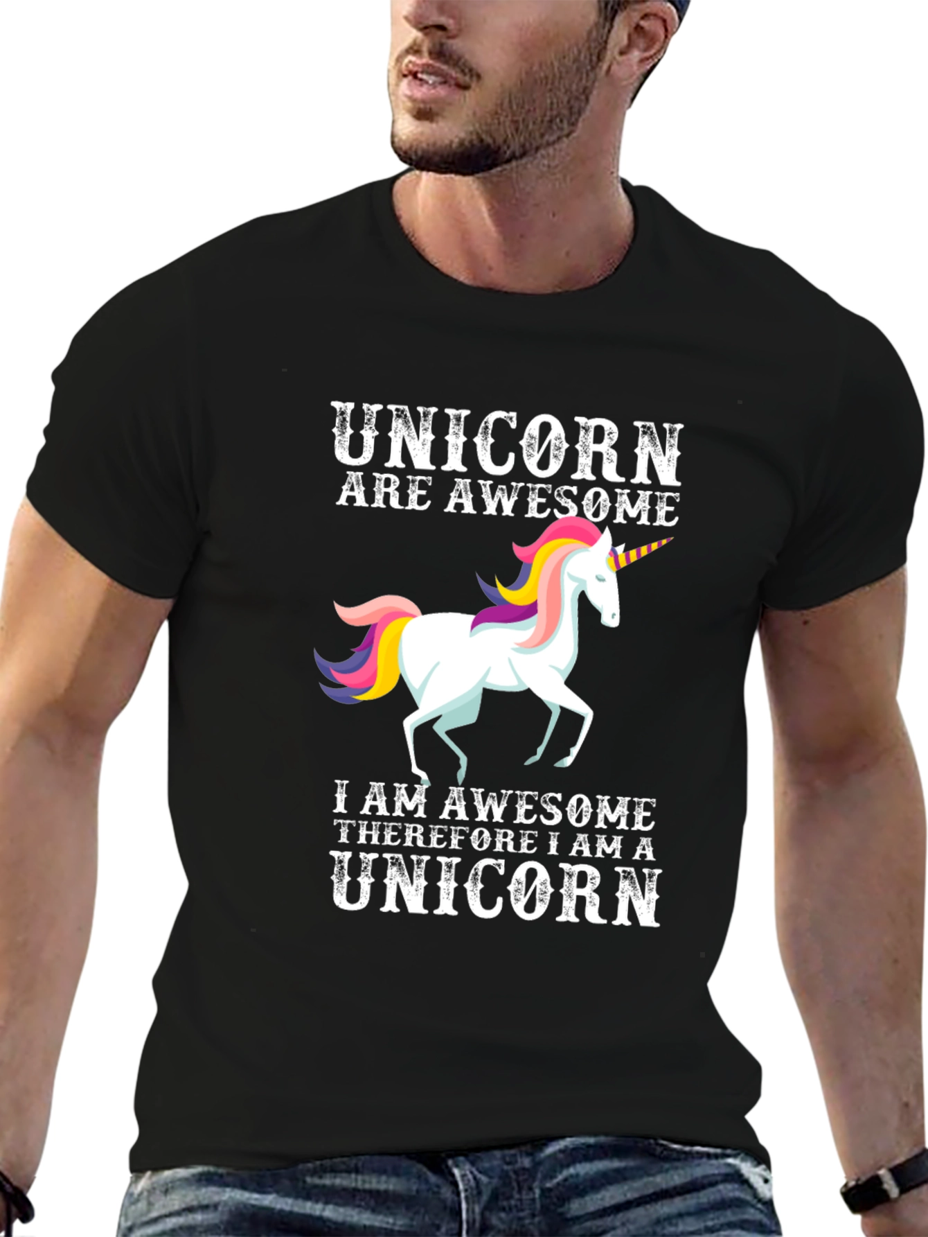 Awesome Unicorn Graphic T-Shirt