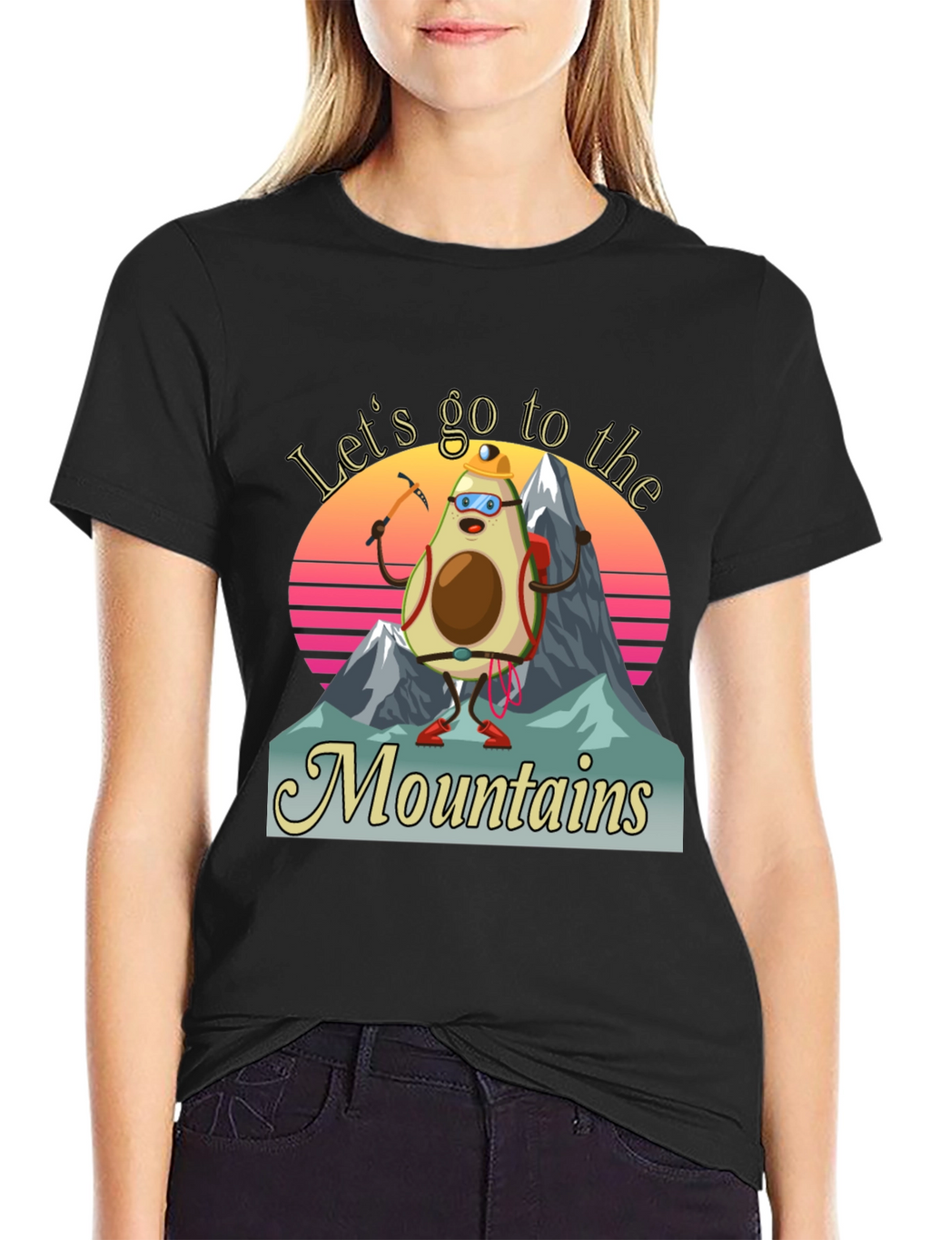 Avocado Mountaineer T-Shirt - Funny Hiking Tee