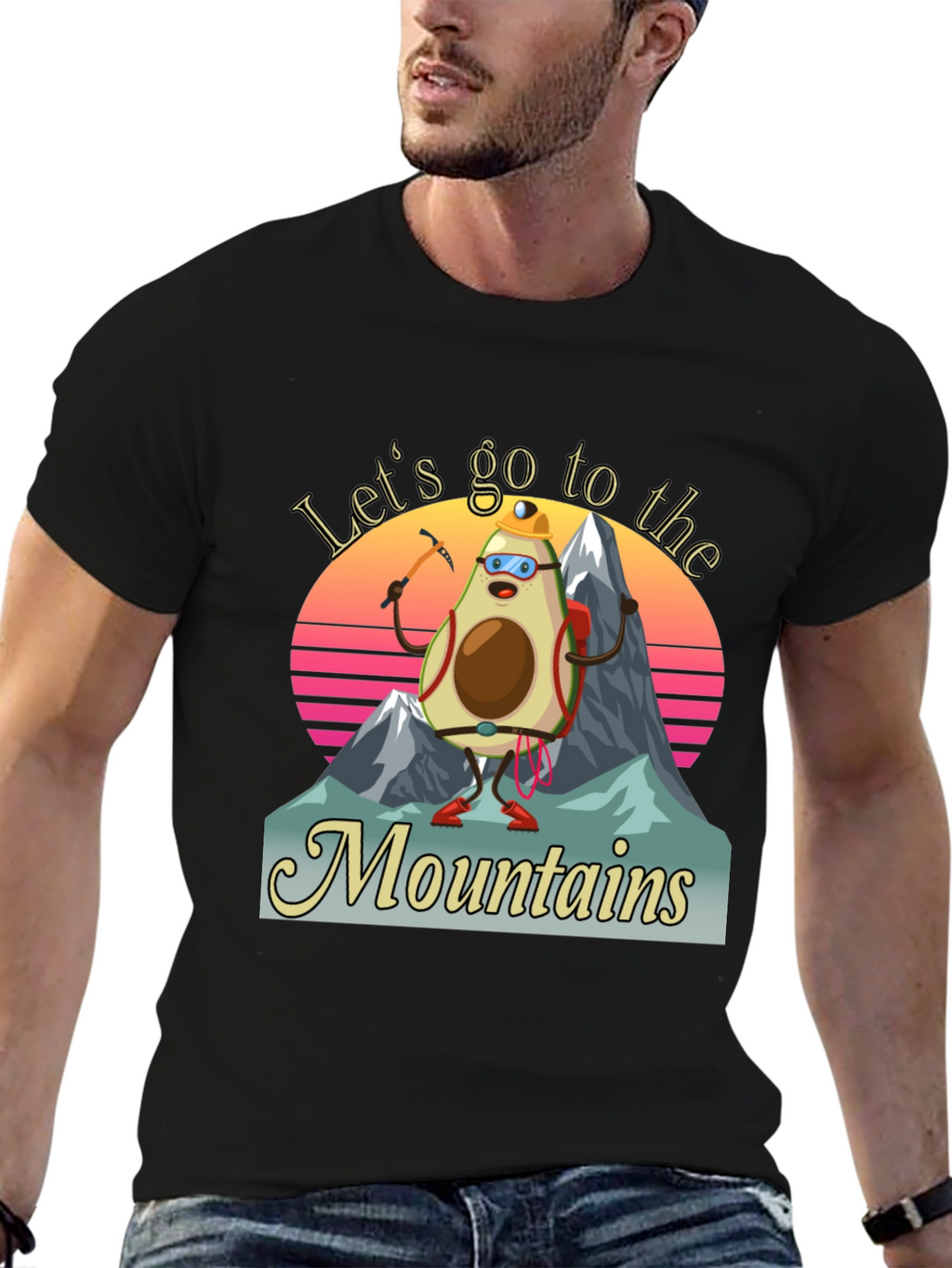 Avocado Mountaineer T-Shirt - Funny Hiking Tee