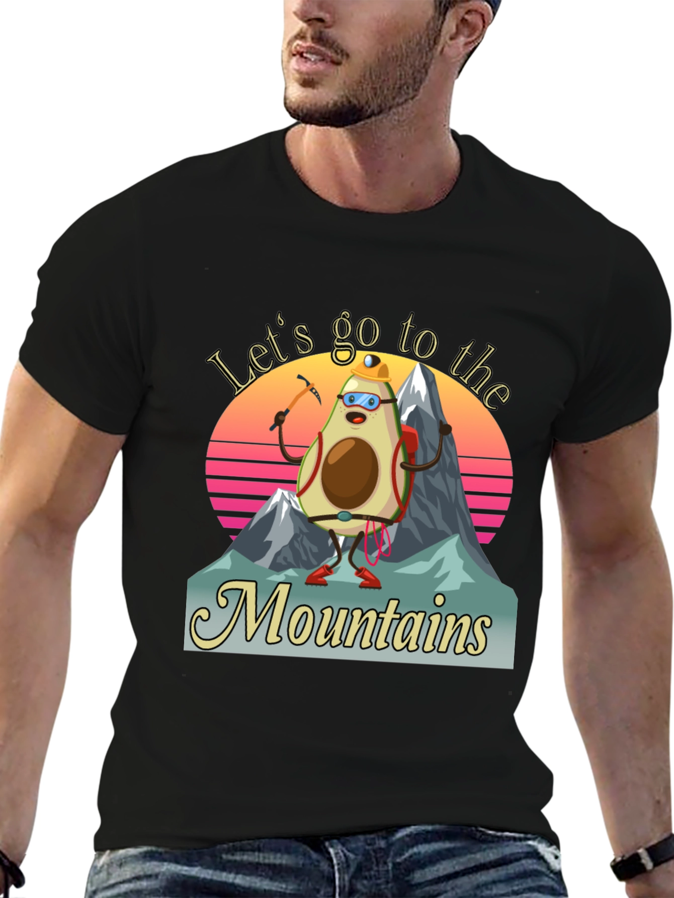 Avocado Mountaineer T-Shirt - Funny Hiking Tee