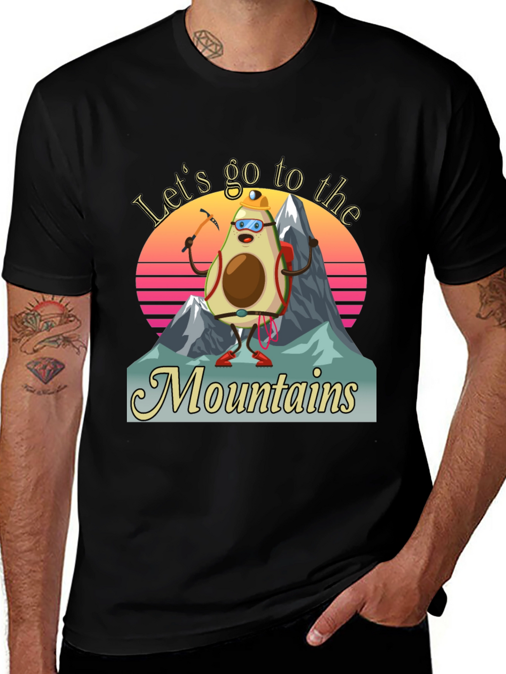 Avocado Mountaineer T-Shirt - Funny Hiking Tee