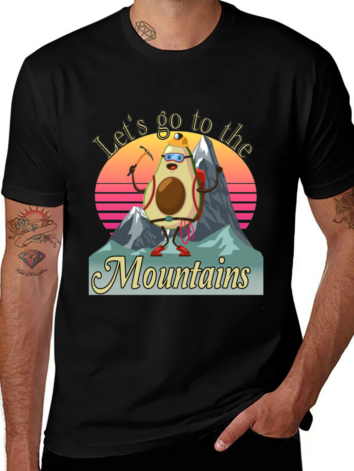 Avocado Mountaineer T-Shirt - Funny Hiking Tee