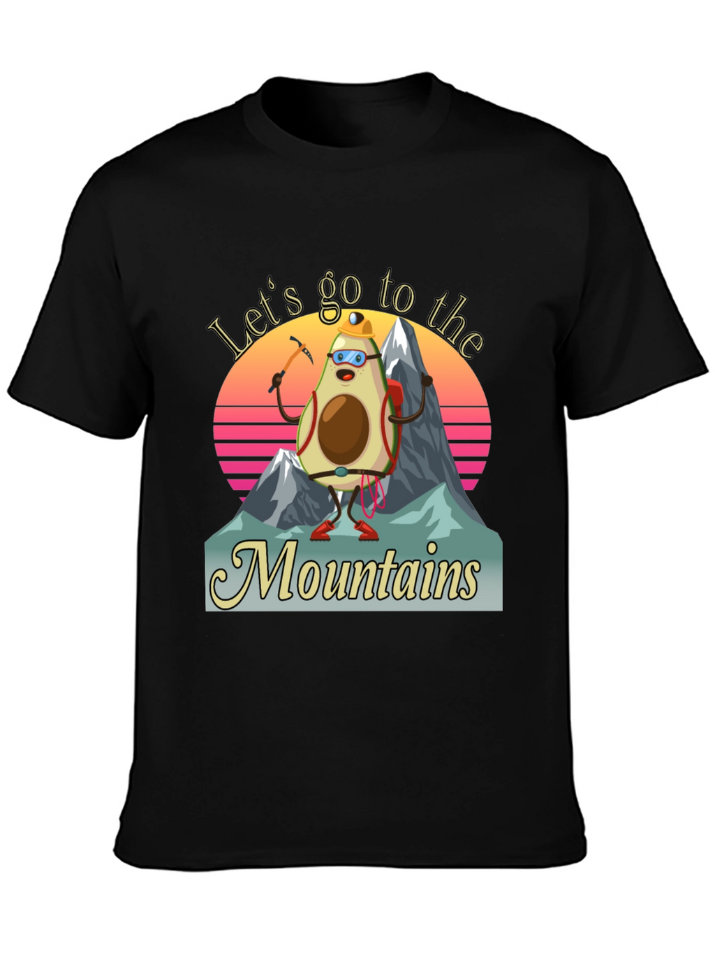 Avocado Mountaineer T-Shirt - Funny Hiking Tee